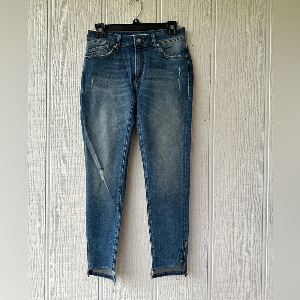 NEW Mavi Adriana Ankle Zip Jeans